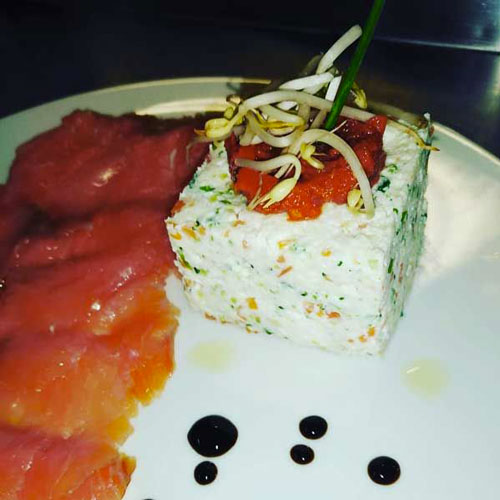 Salmone, Ricotta e Verdure